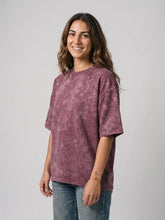 Women's Optic / Acid Wash Tee - Maroon