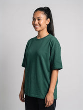 Women's Oversized Tee - Bottle Green