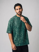 Optic / Acid Wash Tee - Bottle Green