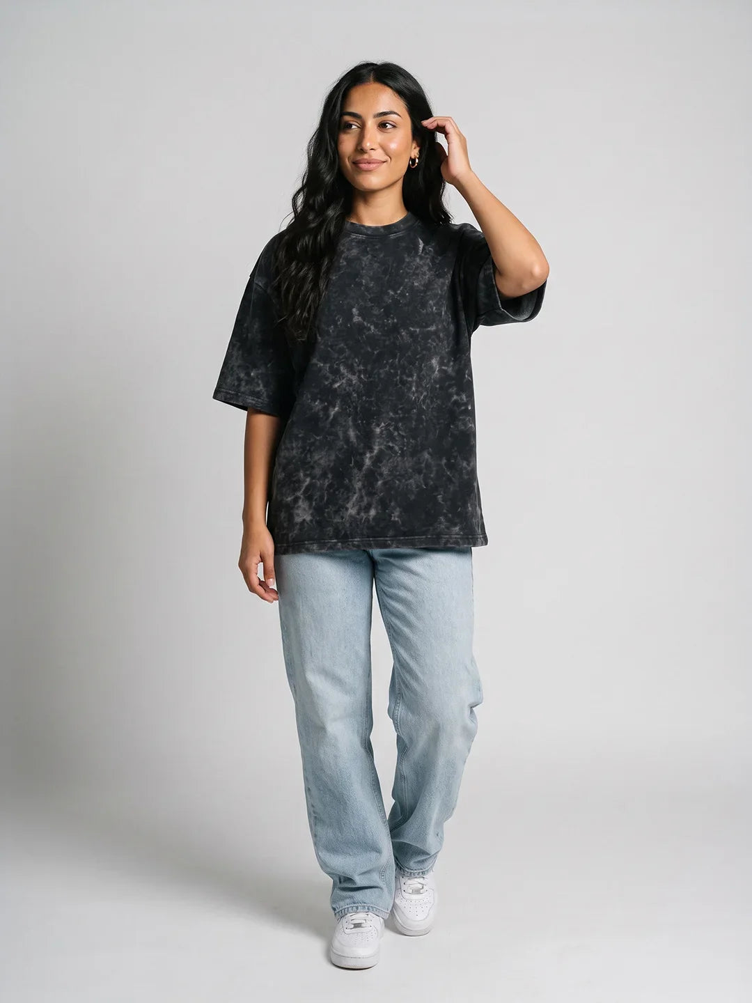 Women's Optic / Acid Wash Tee - Black