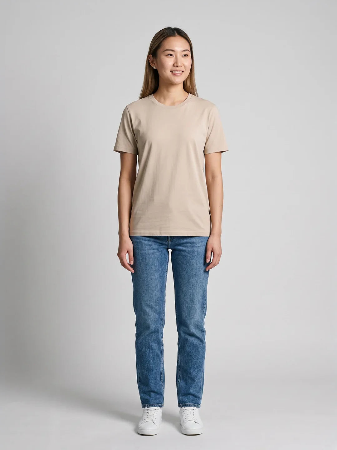 Women's Regular Tee - Beige