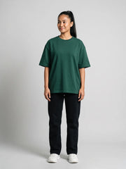 Women's Oversized Tee - Bottle Green