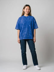 Women's Optic / Acid Wash Tee - Royal Blue
