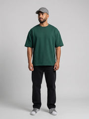 Premium Oversized Tee - Bottle Green