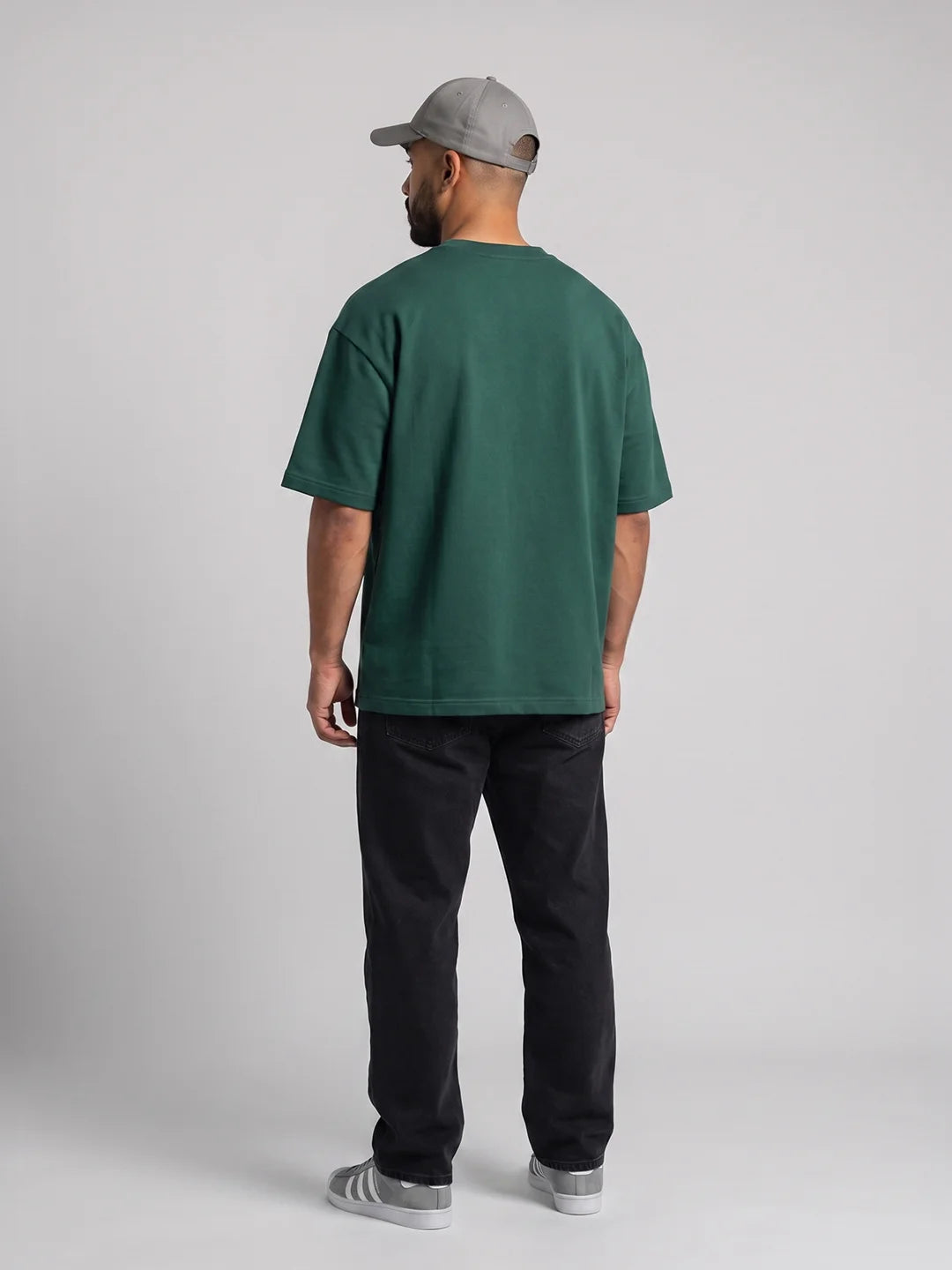 Premium Oversized Tee - Bottle Green