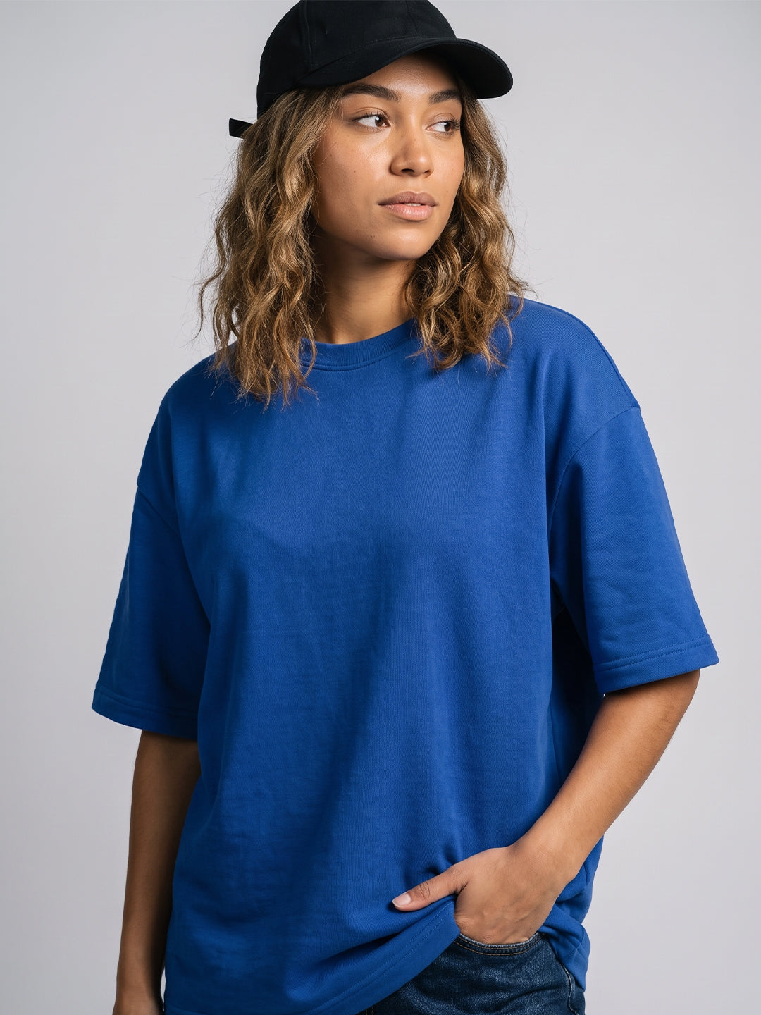 Women's Oversized Tee - Royal Blue