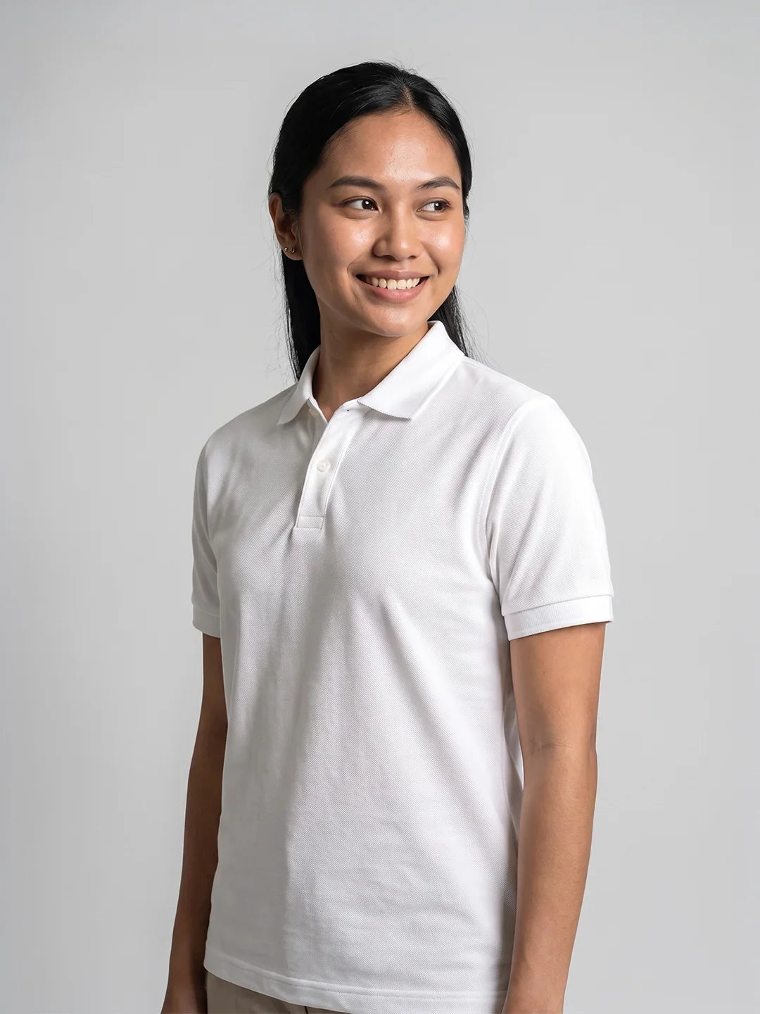 Women's Premium Polos - White