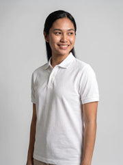 Women's Premium Polos - White