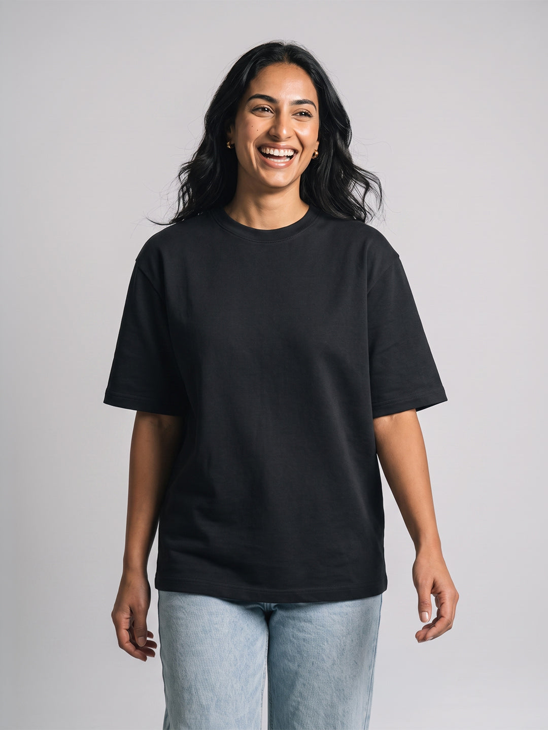 Women's Oversized Tee - Black