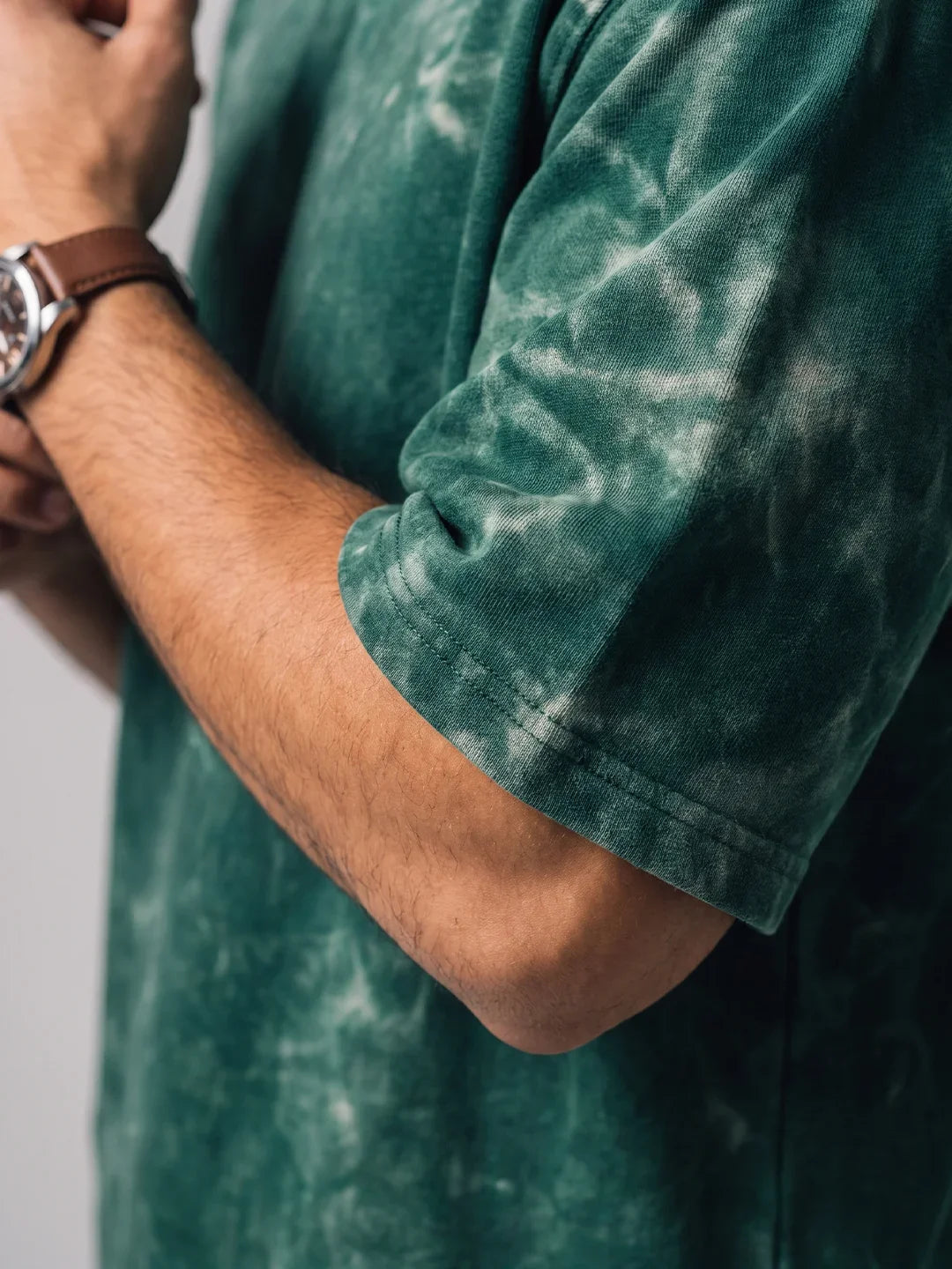 Optic / Acid Wash Tee - Bottle Green