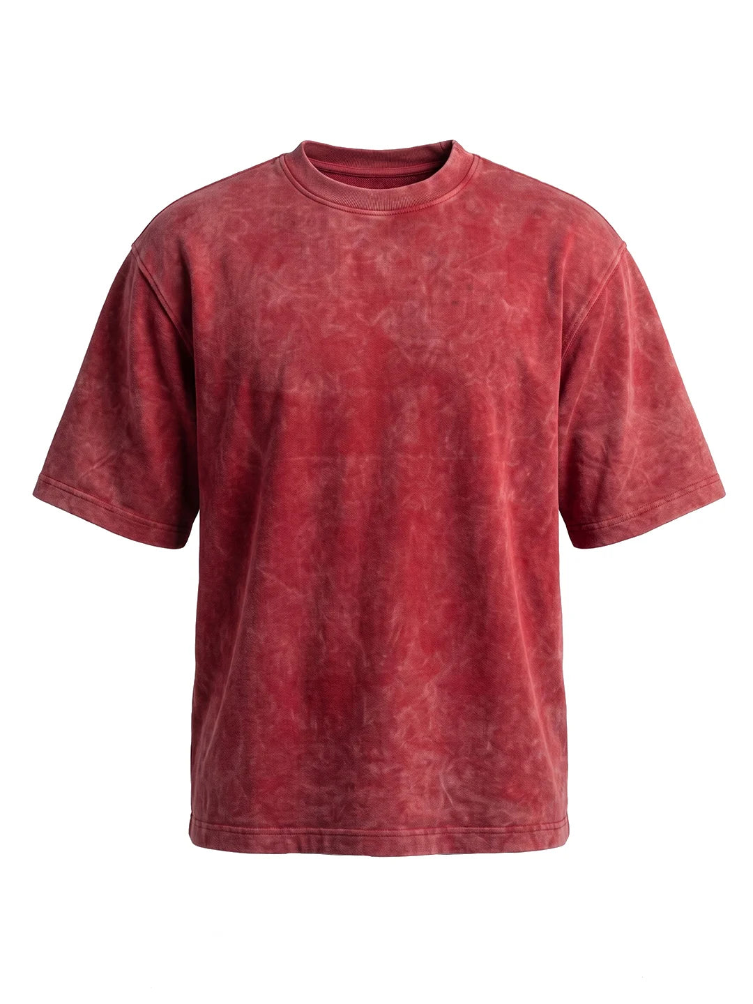 Optic / Acid Wash Tee - Red