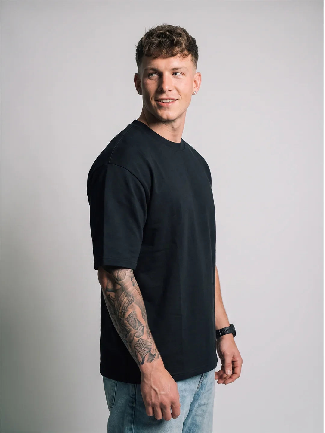 Premium Oversized Tee - Black