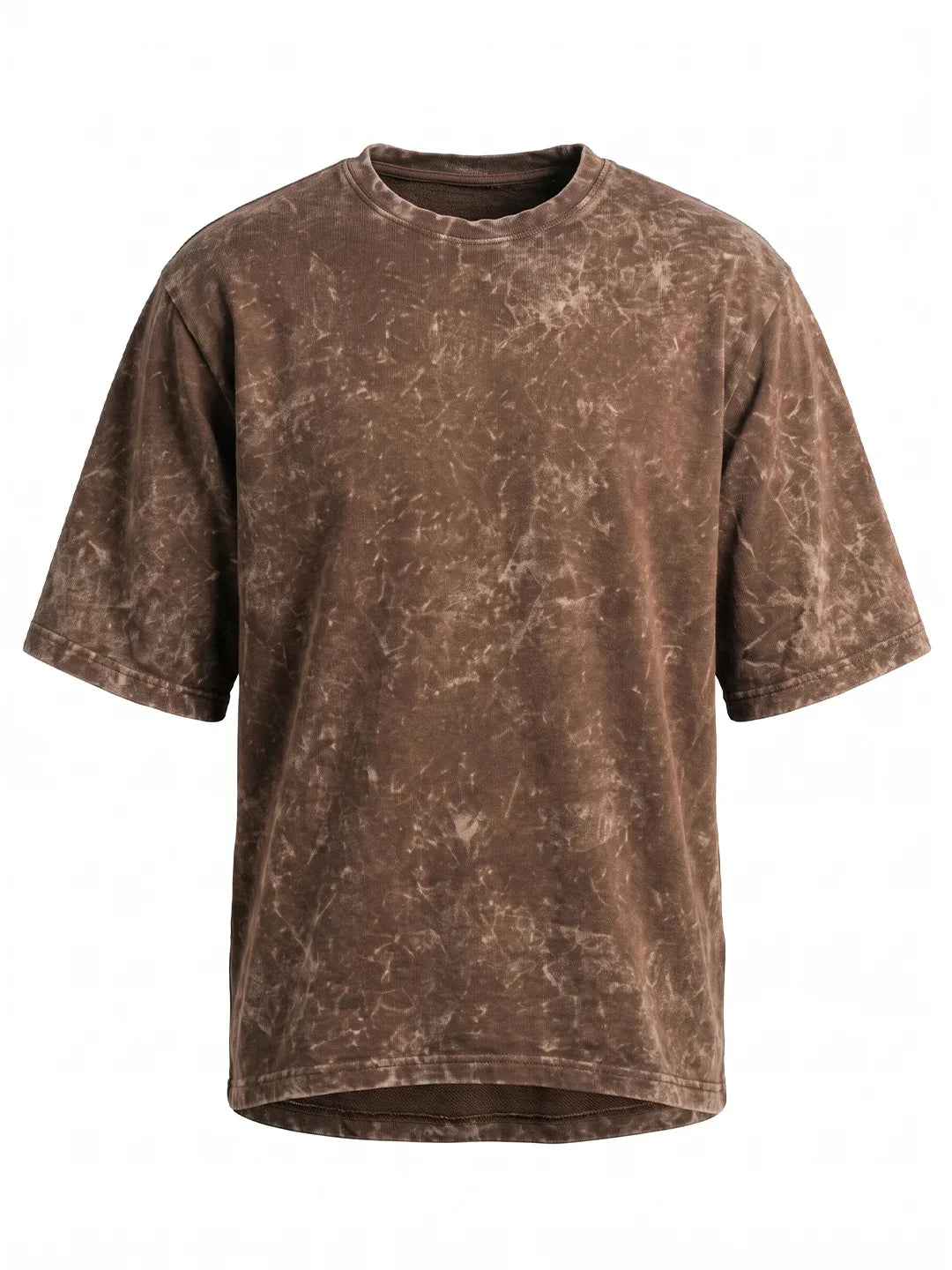Optic / Acid Wash Tee - Brown