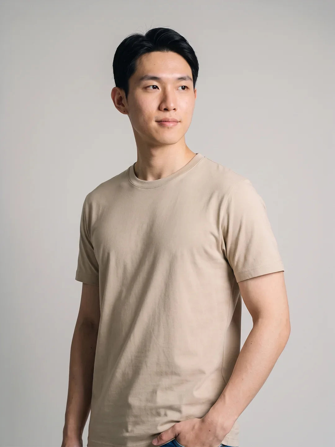 Premium Regular Tee - Beige