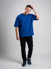 Premium Oversized Tee - Royal Blue
