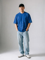 Optic / Acid Wash Tee - Royal Blue