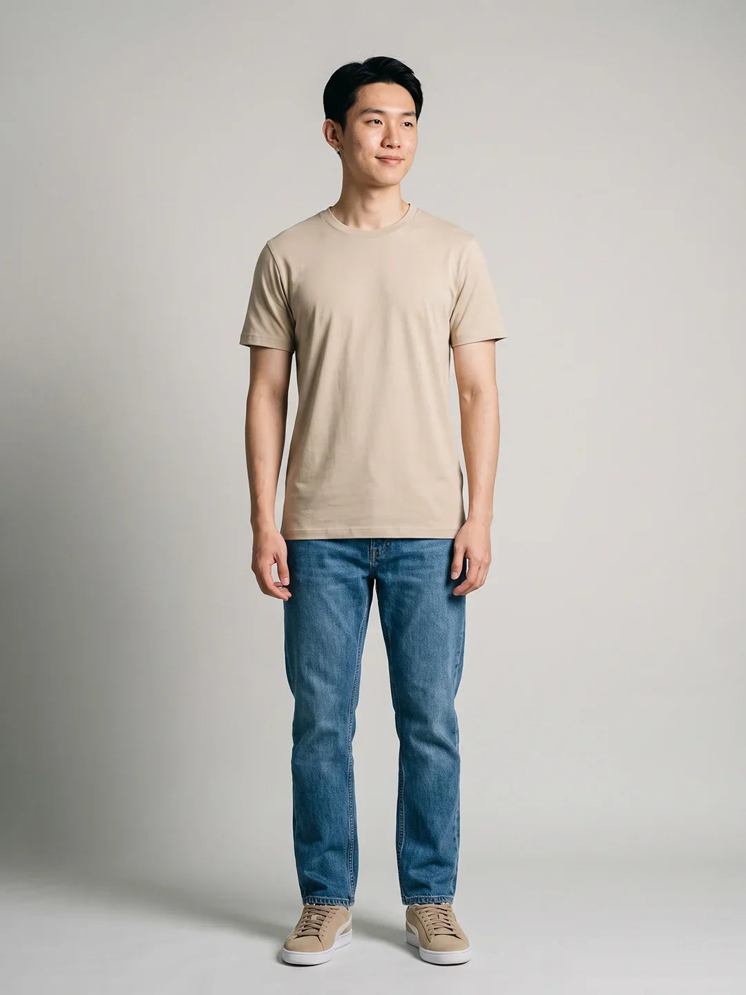 Premium Regular Tee - Beige