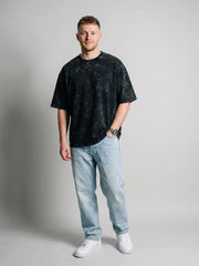 Optic / Acid Wash Tee - Black