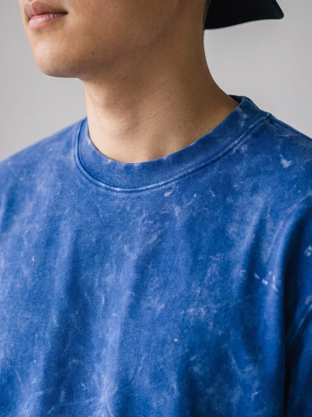 Optic / Acid Wash Tee - Royal Blue