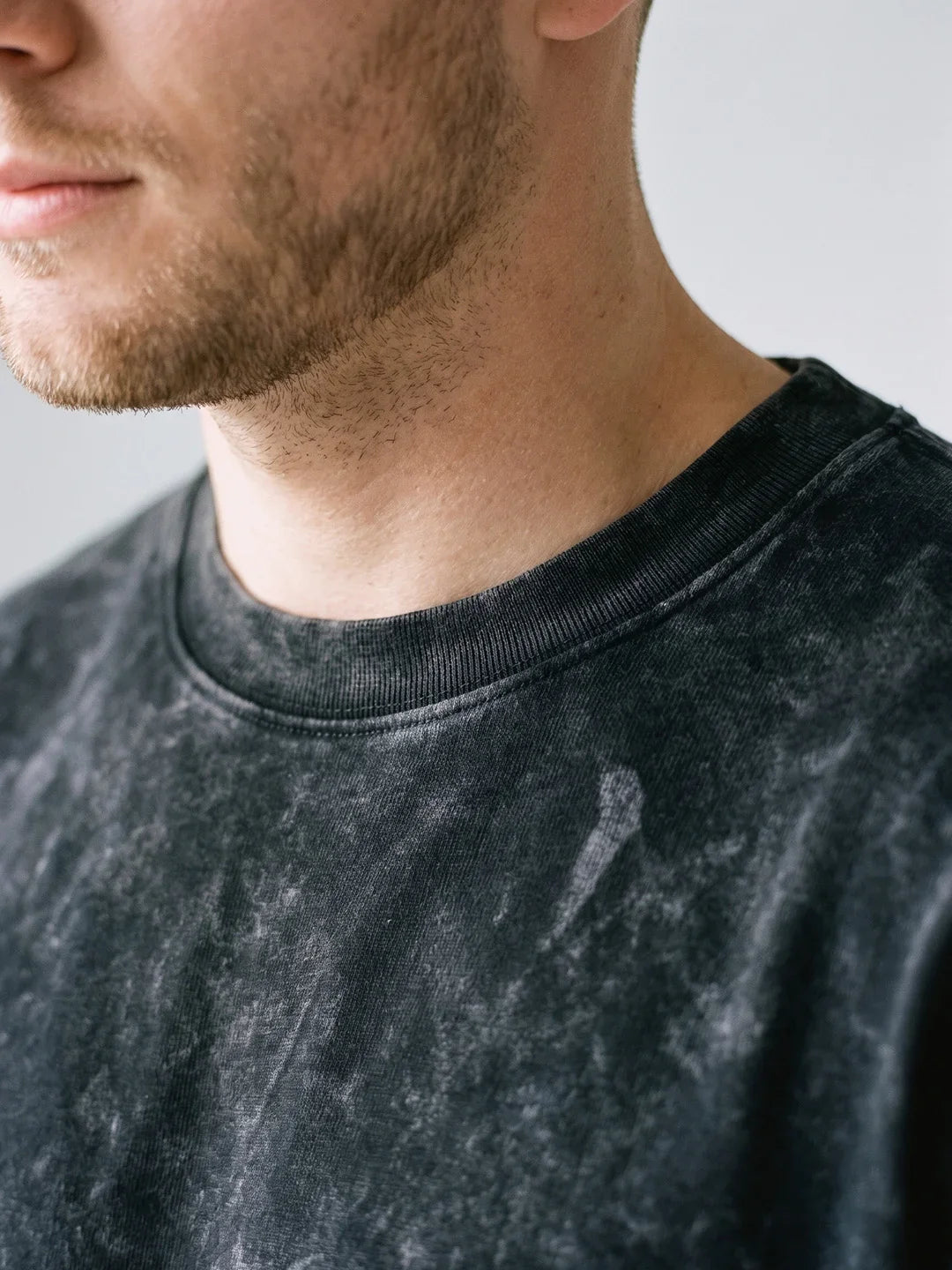 Optic / Acid Wash Tee - Black