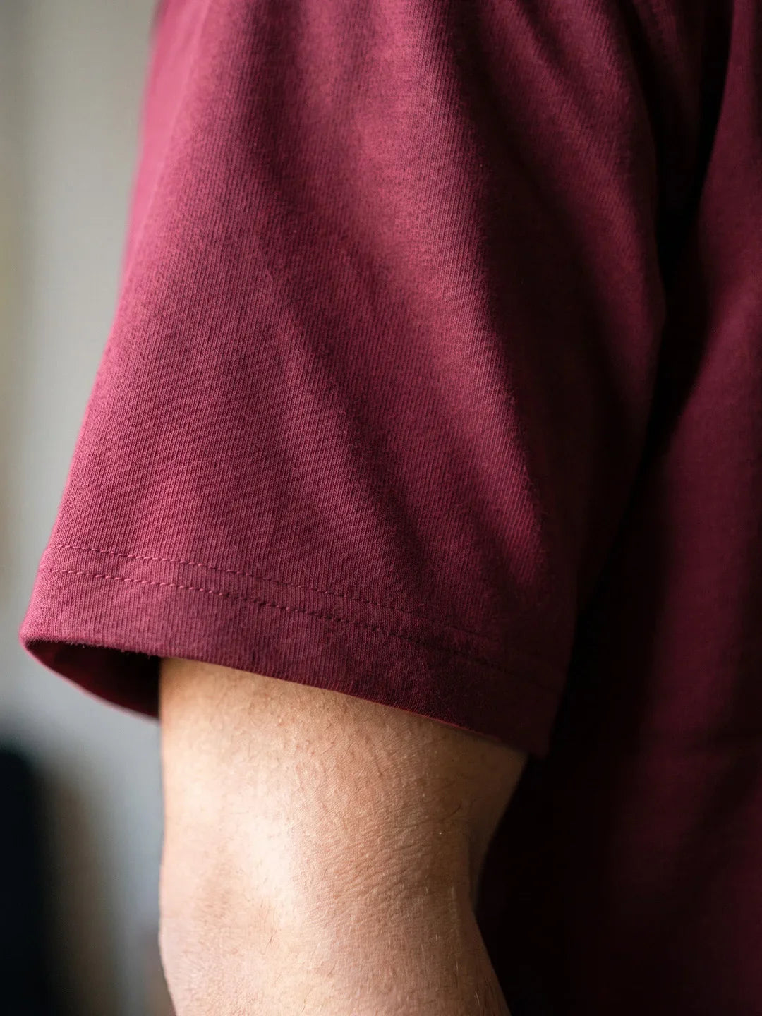 Premium Oversized Tee - Maroon