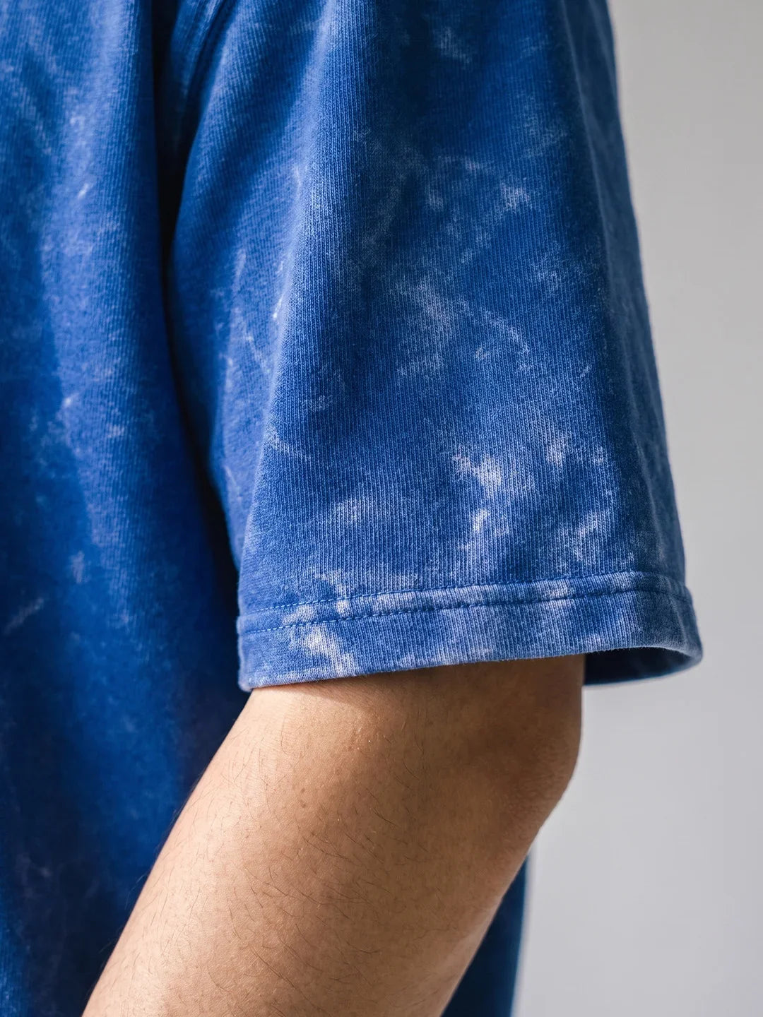 Optic / Acid Wash Tee - Royal Blue
