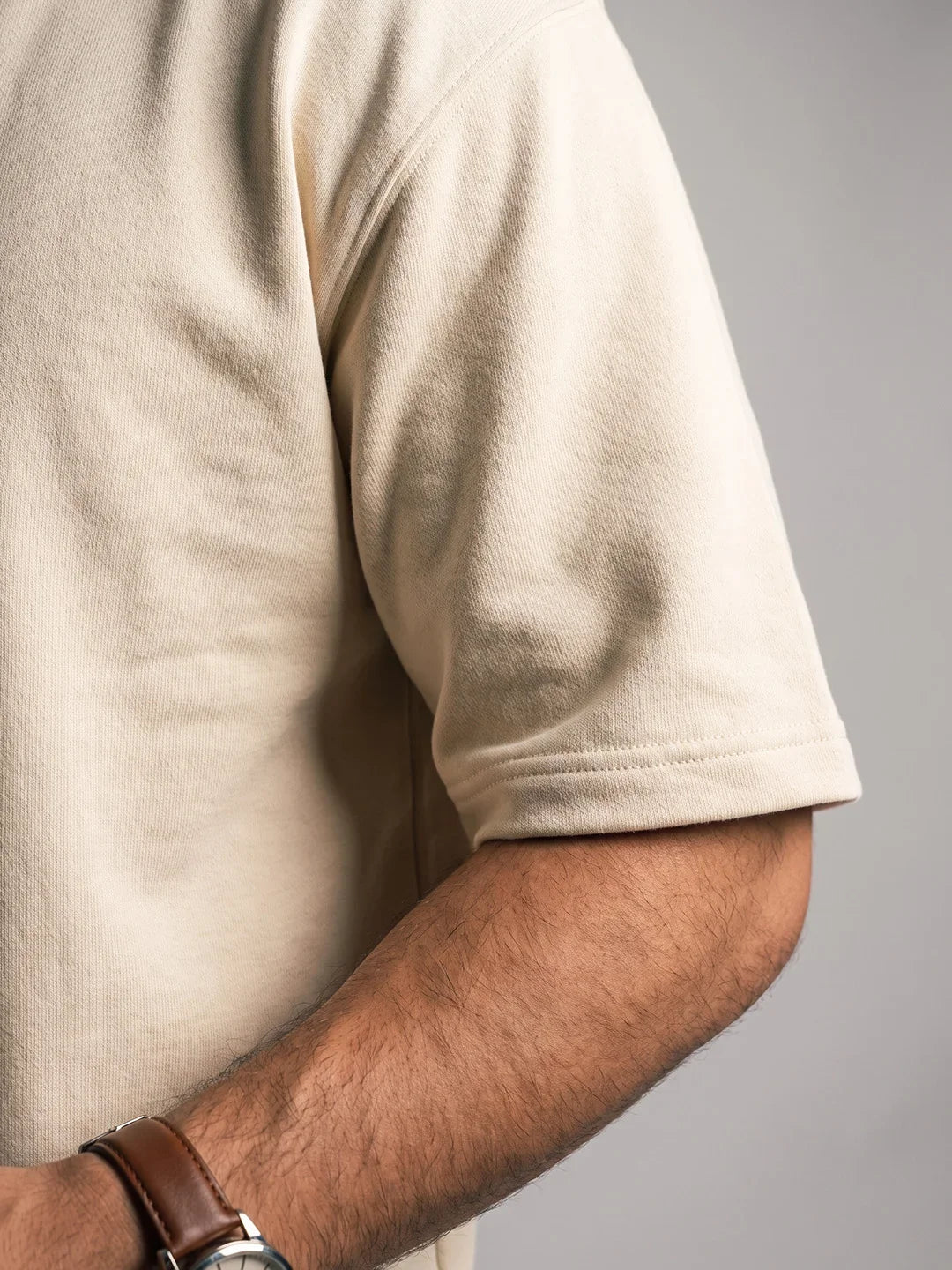 Premium Oversized Tee - Beige