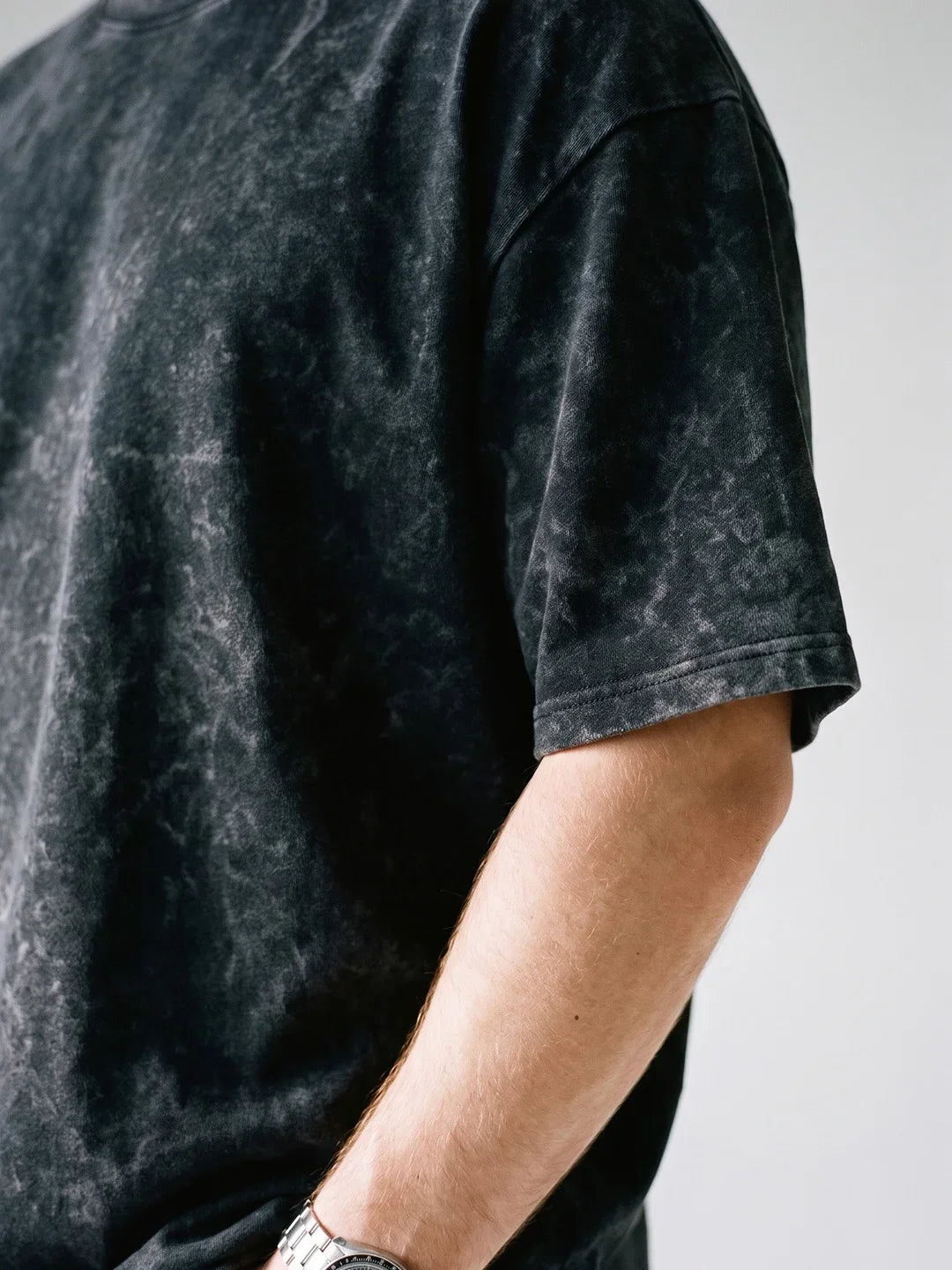 Optic / Acid Wash Tee - Black