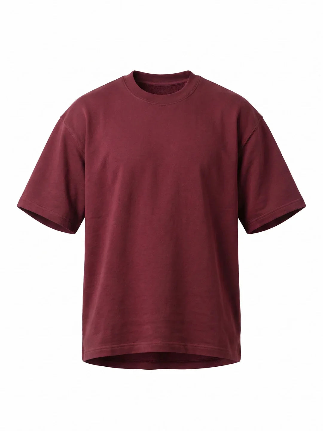 Premium Oversized Tee - Maroon