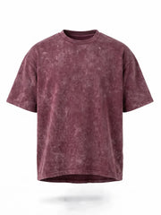 Women's Optic / Acid Wash Tee - Maroon