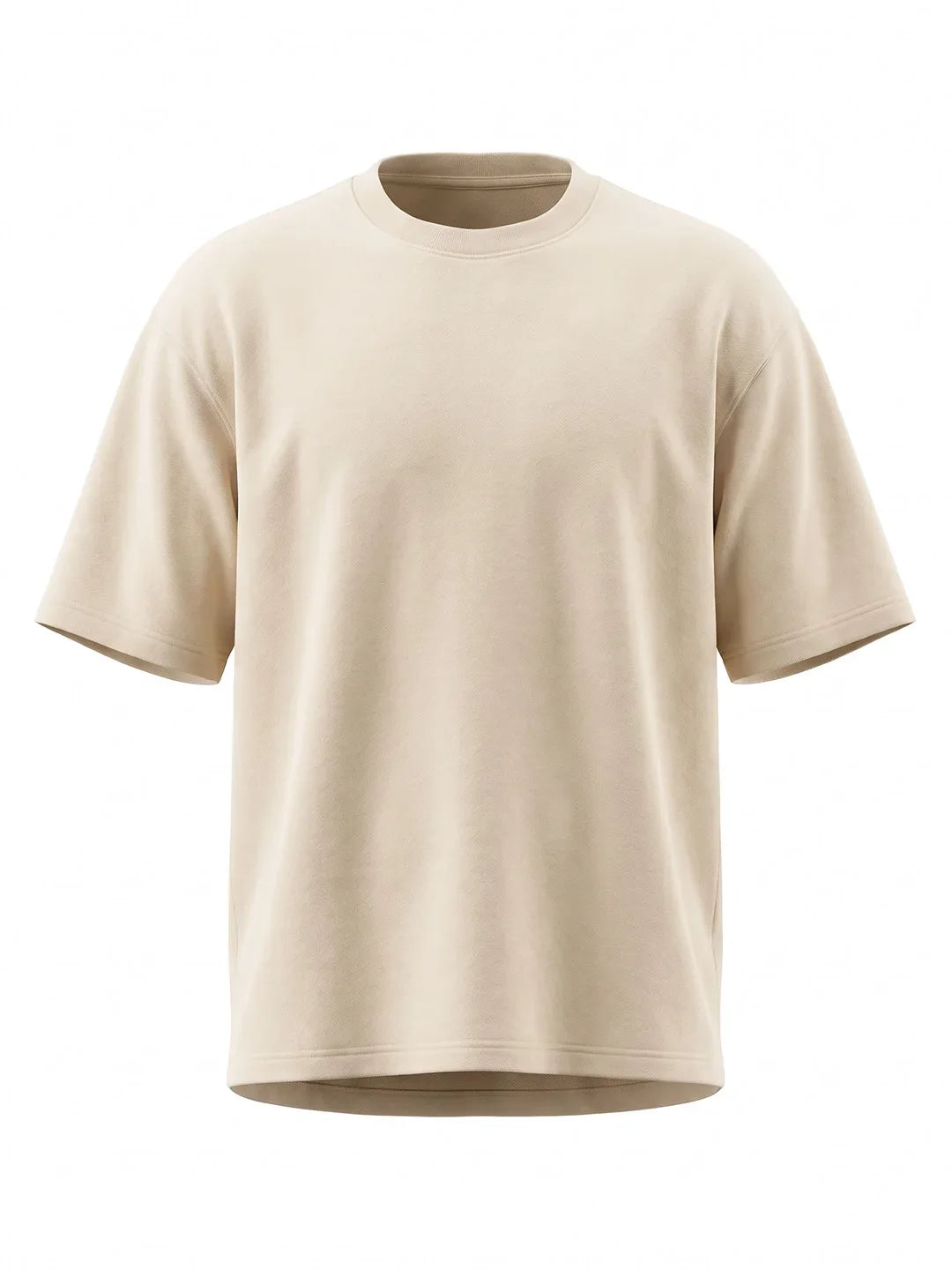 Premium Oversized Tee - Beige