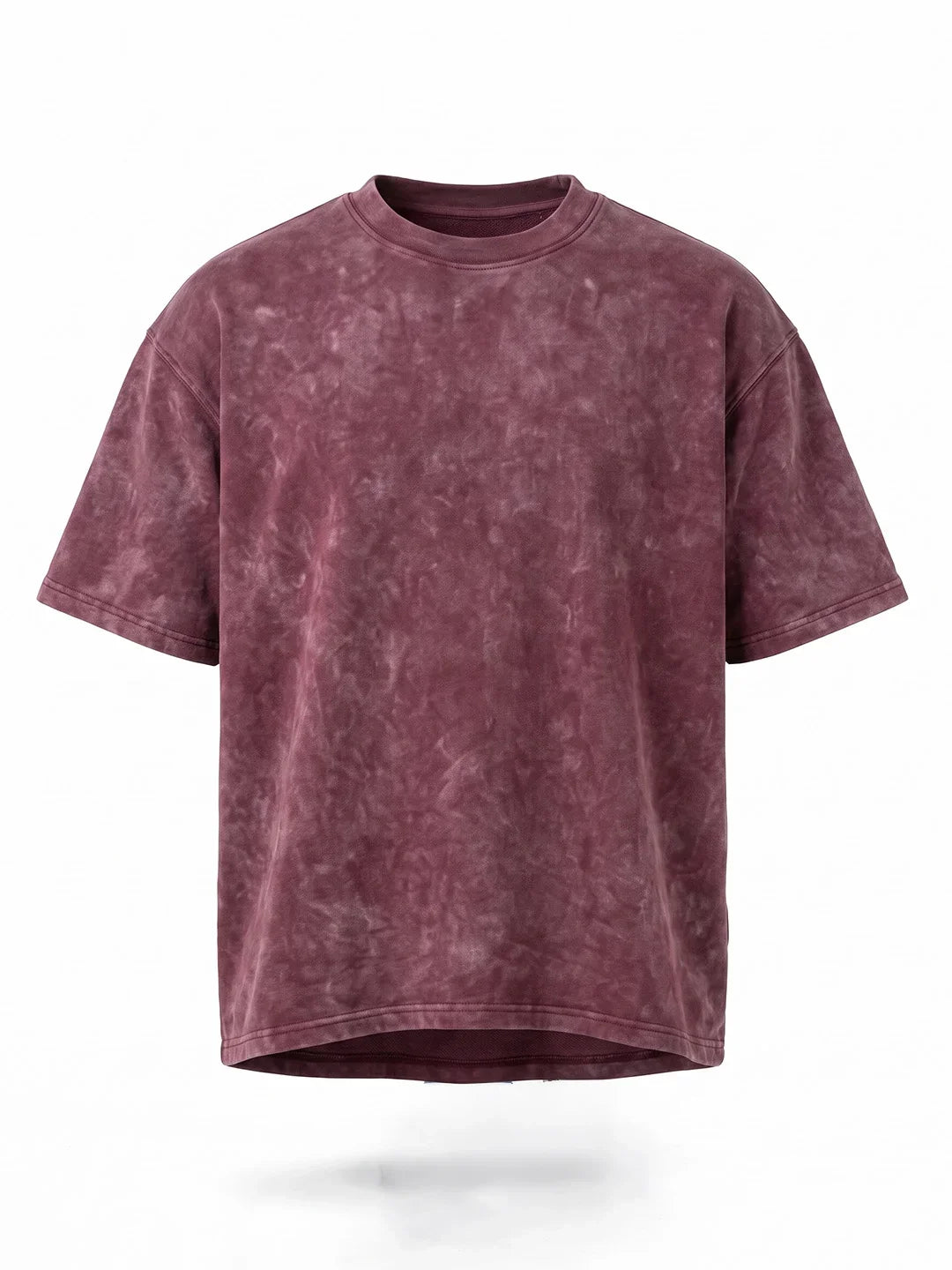 Optic / Acid Wash Tee - Maroon